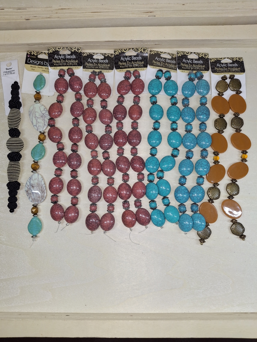 Acrylic Bead Lot For Jewelry Making